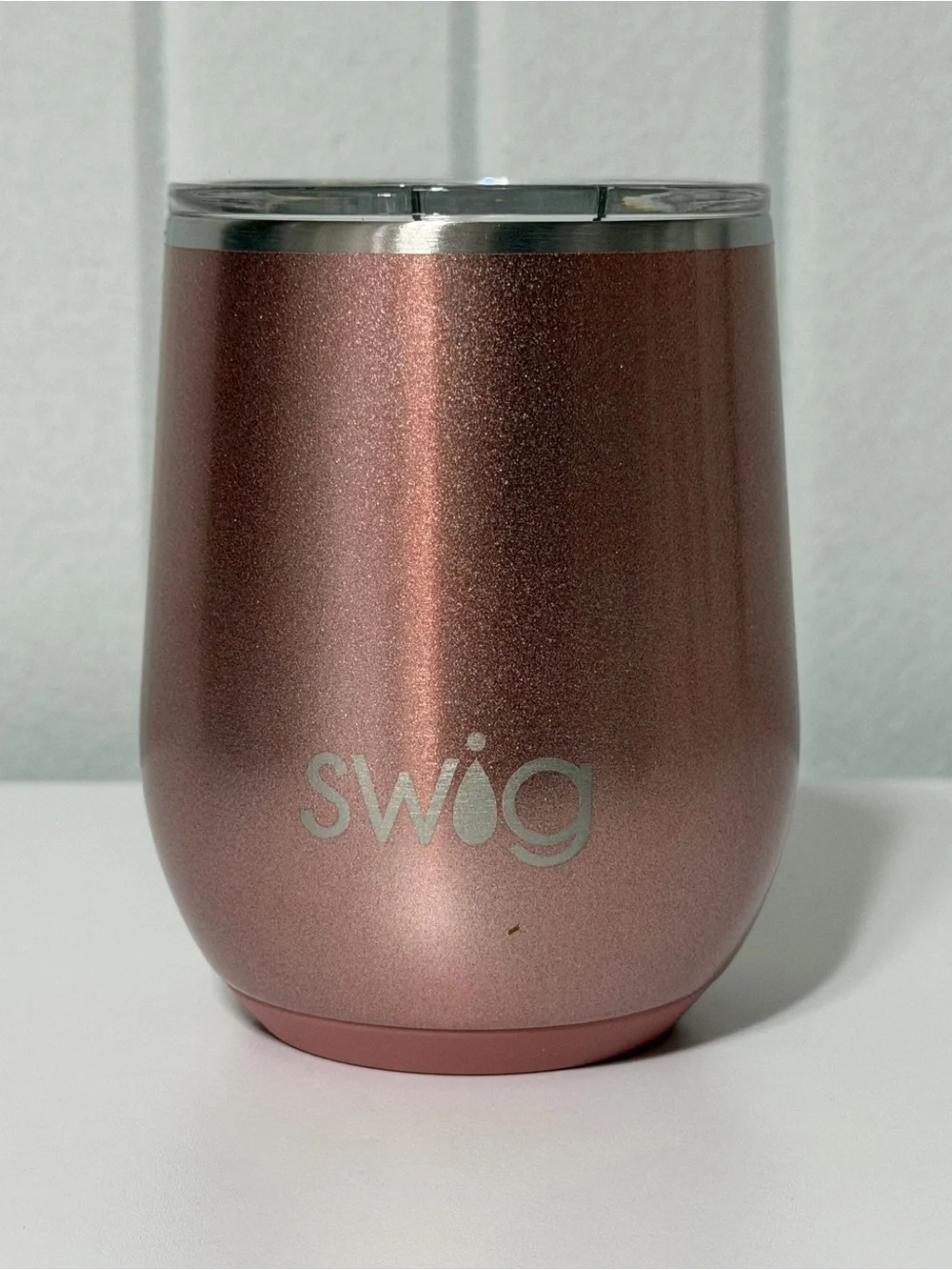 Swig Rose Metallic Insulated Stemless Wine Tumbler - 12 oz